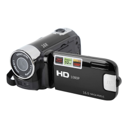 📸 Digitalkamera 16-MP 16-fach Zoom HD Vlogging Kamera für Anfänger und Kinder (Schwarz) Angebot bei HelloDeals