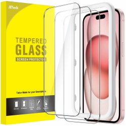 📱 JETech Schutzfolie für iPhone 15 6,1 Zoll - 3 Stück 🛡️ Angebot bei HelloDeals