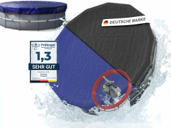 Planenfux® Poolabdeckung rund 366 cm | 2-in-1 Abdeckplane Pool 🏊‍♀️ Angebot bei HelloDeals