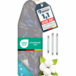 🚀 Super Soft Turbo-Bügelbrettbezug 120x40 Made in Germany 🇩🇪 ÖKOTEX Baumwoll-Polsterung Angebot bei HelloDeals
