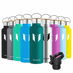 Super Sparrow Trinkflasche Edelstahl 750 ml Dunkelgrün 🌟 - Thermoskanne für Sport & Fitness Angebot bei HelloDeals