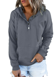 Dokotoo Kapuzenpullover Damen 😍👚🍂 Angebot bei HelloDeals