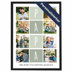 🎁 Fotocollage Vatertagsgeschenk für Papa - Personalisierte Geschenke mit 8 Fotos Angebot bei HelloDeals