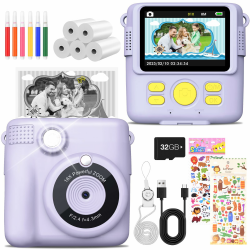 📸🎨 MILFECH Kinderkamera Sofortbildkamera, 1080P 2,4 Zoll Bildschirm DigitalKamera Kinder 🎁🌈 Angebot bei HelloDeals