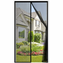 Auxmir VERDICKTER Fliegengitter Balkontür Magnet 100x220cm Schwarz Angebot bei HelloDeals