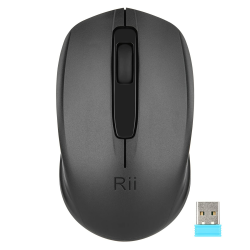 🖱️ Rii Maus kabellos, 2.4G Funkmaus mit USB Empfänger für PC/Laptop/Windows, Schwarz 1-pack Angebot bei HelloDeals