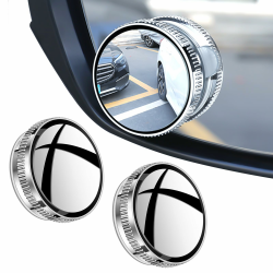 🚗 2 Stück Toter Winkel Spiegel Auto - 360° Drehbarer Weitwinkel HD-Glas-Spiegel Angebot bei HelloDeals