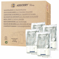 AbsoDry - Luftentfeuchter Nachfüllpack 4x300g 🌬️ Angebot bei HelloDeals