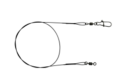 🎣 PetrisCatch 10er Set Stahlvorfächer mit Karabiner für Hecht, 25cm/40cm/55cm, 8kg/12kg/20kg, 1x7 40cm / 20kg Angebot bei HelloDeals