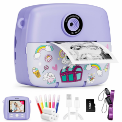 📸 Sofortbildkamera Kinder | Kinderkamera Kompaktkameras 1080P HD Sofortdruck von Fotos Angebot bei HelloDeals