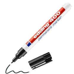 🖊️ Edding 400 Permanentmarker - Schwarz - 1 Stift - Feine Rundspitze 1 mm Angebot bei HelloDeals