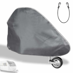 🚗 Deichselabdeckung Wohnwagen Groß 130x75cm mit Elastischer Kordelhaken 🌧️ Wasserdicht Deichselschutzhülle für Wohnwagen PKW Angebot bei HelloDeals