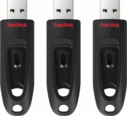 🔥 Angebot: SanDisk Ultra USB 3.0 Flash-Laufwerk 64 GB 3er-Pack! Angebot bei HelloDeals