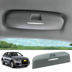 🕶️ SKTU Auto Brillenetui kompatibel mit Audi A3 A4 A5 A6 C7 Q3 Q5 Q7 Sonnenbrillenhalter Brillen Aufbewahrungsbox ABS-Material Grau 🚗 Angebot bei HelloDeals