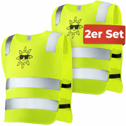 Prowiste 2er Kinder Weste Set Gelb - 𝗦𝘁𝗮𝗿𝗸 𝗦𝗶𝗰𝗵𝘁𝗯𝗮𝗿 😎 Angebot bei HelloDeals