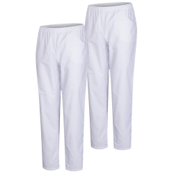 👩‍⚕️🩺 MISEMIYA - Packung 2 Stück - Unisex SANITÄRHOSE - MEDIZINISCHE Uniformen SANITÄR Uniformen Arbeitshose - Ref. 8312 * 2 Stück M Weiß 21 Angebot bei HelloDeals