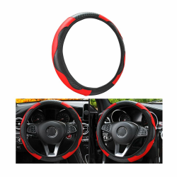 🚗🔴 CGEAMDY Universal-Auto-Lenkradbezug, Rutschfester, atmungsaktiver, langlebiger Lenkradbezug 🛡️ Angebot bei HelloDeals