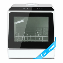 🌟 Eklipt Mini Geschirrspüler: Tragbarer Tischgeschirrspüler mit 5+1 Programme Angebot bei HelloDeals