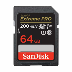 🔥 SanDisk Extreme PRO SDXC UHS-I Speicherkarte 64 GB (V30, Übertragungsgeschwindigkeit 200 MB/s, U3, 4K UHD Videos) - 64GB UHS-I V30 Extreme PRO V30 Angebot bei HelloDeals