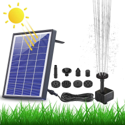 🌞 AISITIN 6.5W Solar Springbrunnen Wasserpumpe 🌿 Angebot bei HelloDeals