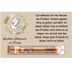 🎁 Otuuz Geldgeschenk zur Firmung Geschenke für Mädchen Jungen Reagenzglas Holz Firmung Karte Geldgeschenk aus Holz Geldgeschenke Geldverpackung 14 x 9 cm Colombe Firmung 🕊️ Angebot bei HelloDeals