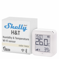 Shelly H&T Gen3 Elfenbein 🌡️| WLAN Smart Temperatur- und Feuchtigkeitssensor Angebot bei HelloDeals