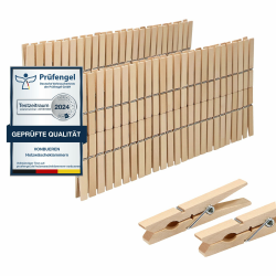Angebot: 100 x Wäscheklammern aus Holz 🌿 | VonBueren Angebot bei HelloDeals