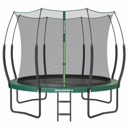 🌿🌟 SONGMICS Federloses Trampolin Ø 305 cm - Sicher & Geräuscharm - Dschungelgrün 🌟🌿 Angebot bei HelloDeals