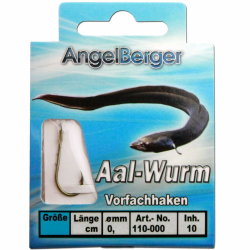 🎣 Angel Berger Vorfachhaken gebundene Haken Aal/Wurm Gr.4 0.35mm 🐟 Angebot bei HelloDeals