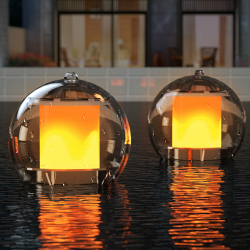 Solar Schwimmende Flamme Pool Beleuchtung, Flammenlicht Pool Zubehör Teichbeleuchtung Angebot bei HelloDeals