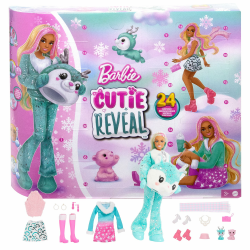 🎅🎁 BARBIE Cutie Reveal Adventskalender 2023 - 24 Überraschungen! 🎄❄️ Angebot bei HelloDeals