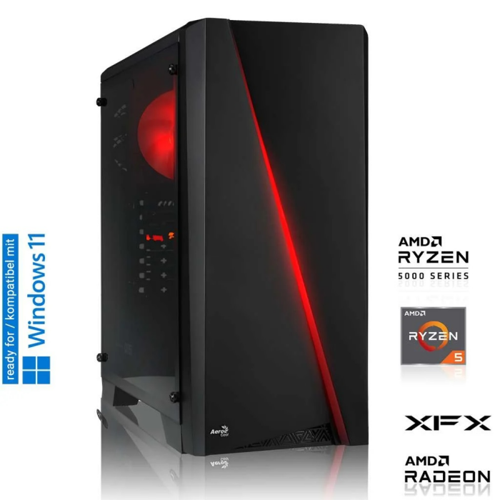 GAMING PC | AMD Ryzen 5 5500 6x 3.60 GHz | 16GB DDR4 | RX 6600 8GB | 500GB M.2 SSD