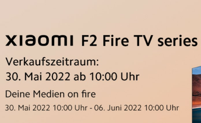 Xiaomi F2 Fire TV (43"/50"/55") + gratis Smart Speaker dazu - Doppelte Mi Points