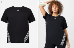 Adidas Icons 3 Stripes Damen Funktionsshirt (50/52 + 54/56)