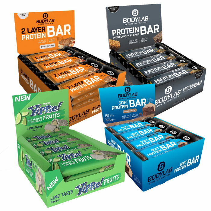Best Bodylab Protein Bar Deal + YIPPIE! Bar Fruits 4 x 12 Proteinriegel im Geschmack nach Wahl zum Sparpreis sichern!
