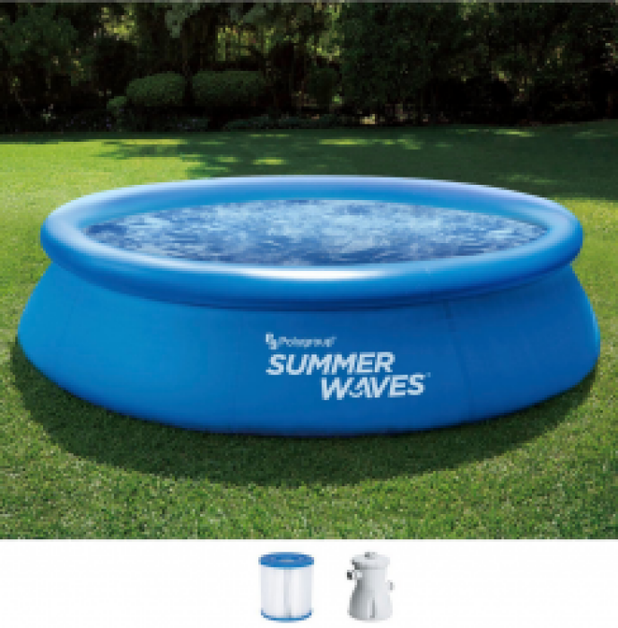 Summer Waves Quick Pool Ø 366 x 76 cm inkl. Patronenfilterpumpe und Kartusche