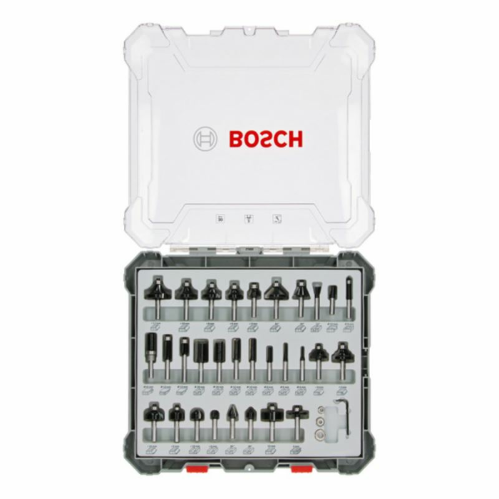 Bosch Freihandfräser-Set. 8-mm-Schaft. 30-teilig