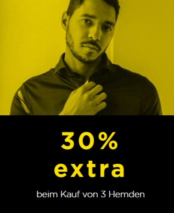 Eterna Outlet: Saftig Sparen! 25% extra Rabatt auf 1 Hemd oder 1 Bluse / 30% extra Rabatt auf 3 Hemden oder 3 Blusen