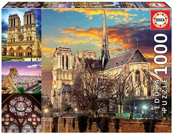 [Prime] Educa 18456, Notre Dame Collage, 1000 Teile Puzzle für Erwachsene und Kinder