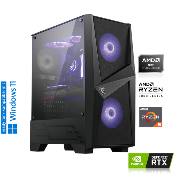 GAMING PC | AMD Ryzen 5 3600, 6x 3.60GHz