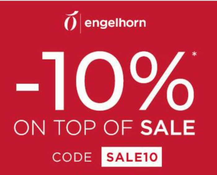 [Für kurze Zeit] Engelhorn: 10% Rabatt auf Sale Artikel