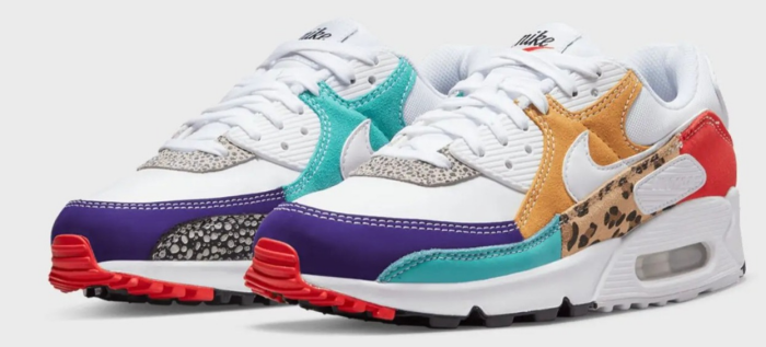 NIKE WMNS Air Max 90 SE white/white/light curry/habanero red