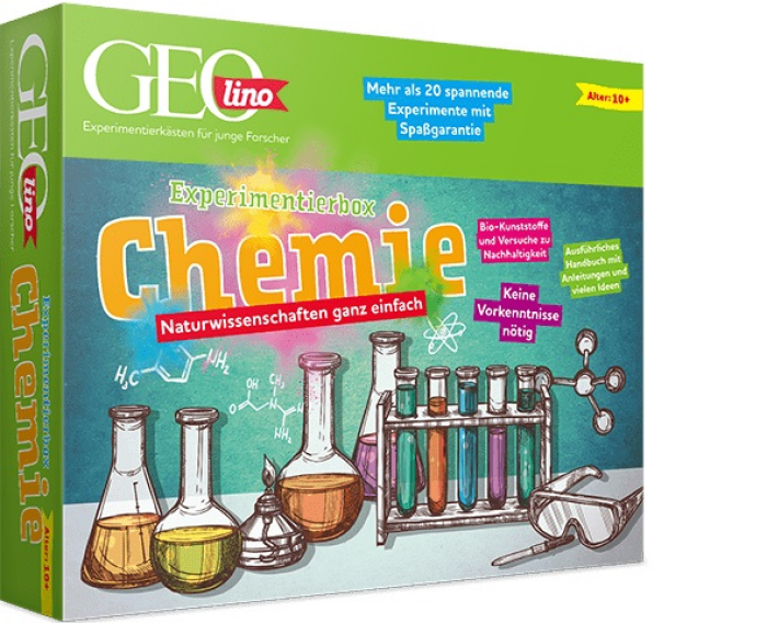 GEOlino Experimentierbox Chemie, inkl. Laborausrüstung