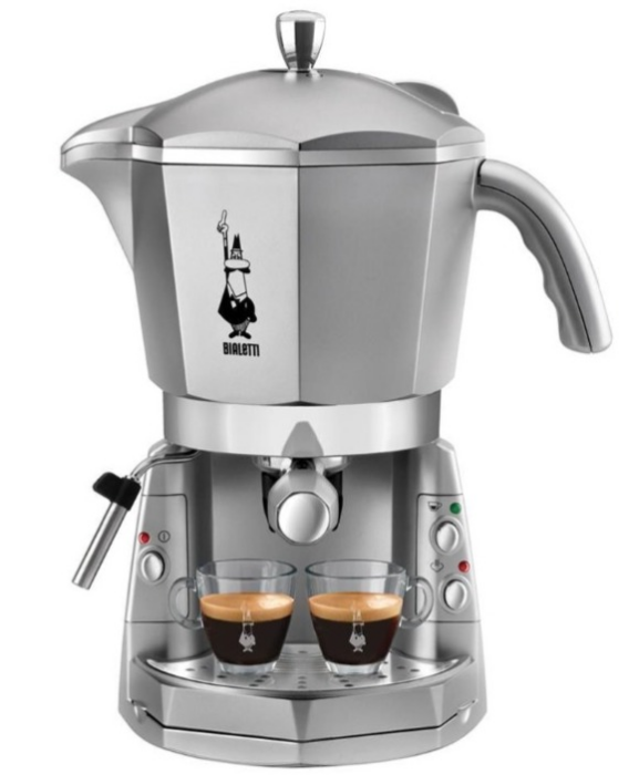 Bialetti Mokona Trio, Espressomaschine, 1,5 l, Kaffeekapsel, Kaffeepad, Gemahlener Kaffee, 1050 W, Silber