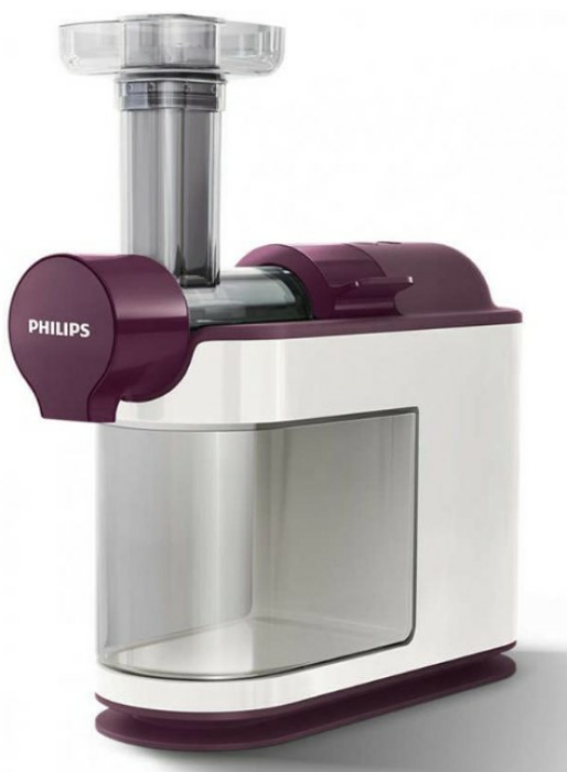 Philips Avance HR1891/80 Entsafter Slow Juicer 200 W Saftpresse weiß/lila