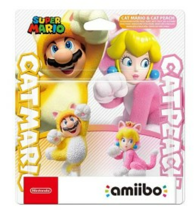 amiibo Figuren Doppelpack mit Katzen-Mario und Katzen-Peach
