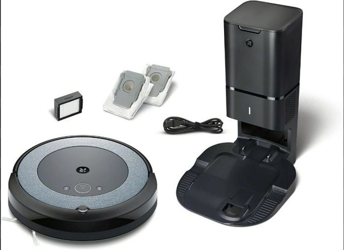 iRobot Roomba i3+ (i3552) App-steuerbarer Saugroboter mit Absaugstation - Produktzustand: Neuware in beschädigter Verpackung