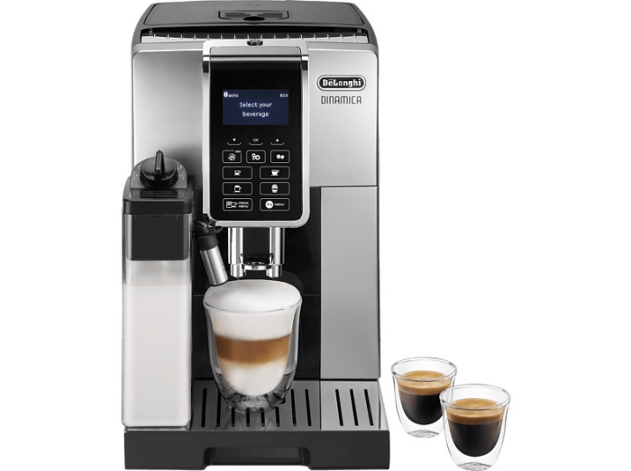 DELONGHI ECAM350.55.SB DINAMICA Kaffeevollautomat + Cappuccinogläser & Espressogläser