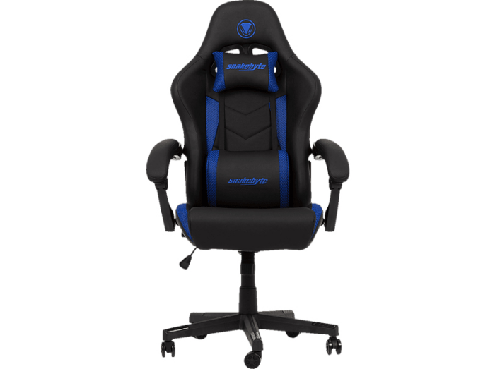 SNAKEBYTE Gaming Seat EVO (Blue) Gaming Stuhl, Blau/Schwarz