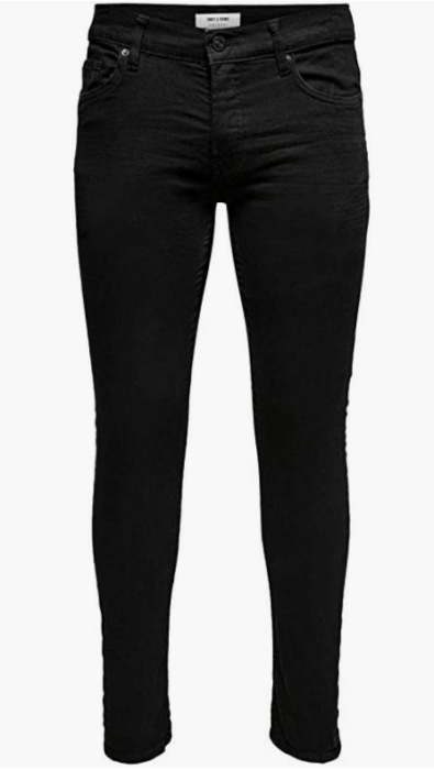 ONLY & SONS Male Slim Fit Jeans ONSLoom Black (Prime)